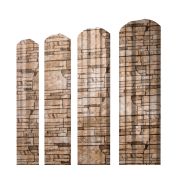 Штакетник Twin фигурный 0,45 Print Elite Sand Stone TwinColor