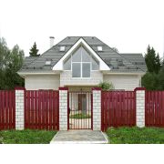 Штакетник М-образный B фигурный 0,45 Print Elite Nordic Wood TwinColor