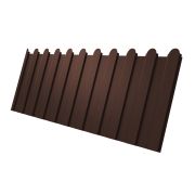 Профнастил С8А фигурный 0,5 Velur RAL 8017 шоколад