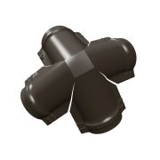 Четверник конька малого полукруглого Rooftop Бархат RR 32 темно-коричневый
