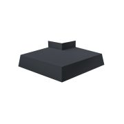 Угол отлива внешний 250 0,5 Rooftop Бархат с пленкой RAL 7024 мокрый асфальт