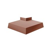 Угол отлива внешний 150 0,5 Satin с пленкой RAL 8004 терракота