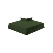 Угол отлива внешний 100 0,5 GreenСoat Pural с пленкой RR 11 темно-зеленый (RAL 6020 хромовая зелень)