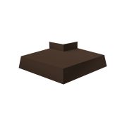 Угол отлива внешний 150 0,5 GreenСoat Pural с пленкой RR 887 шоколадно-коричневый (RAL 8017 шоколад)