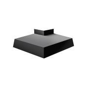 Угол отлива внешний 150 0,5 Satin с пленкой RAL 9005 черный