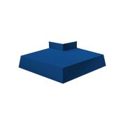 Угол отлива внешний 150 0,45 PE с пленкой RAL 5005 сигнальный синий