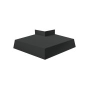 Угол отлива внешний 150 0,5 Rooftop Бархат с пленкой RAL 7016 антрацитово-серый