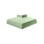 Угол отлива внешний 200 0,45 PE с пленкой RAL 6019 бело-зеленый