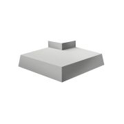 Угол отлива внешний 200 0,45 PE с пленкой RAL 9006 бело-алюминиевый