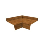 Угол отлива внутренний 200 0,45 Print Elite с пленкой Golden Wood TwinColor