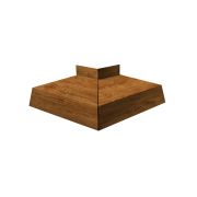 Угол отлива внешний 250 0,45 Print Elite с пленкой Golden Wood TwinColor