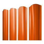 Штакетник Круглый фигурный 0,45 PE RAL 2004 оранжевый