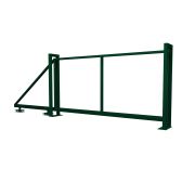 Ворота откатные Жалюзи 2,0х3,5 RAL 6005 без заполнения