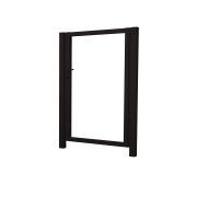 Калитка Жалюзи 2,0х1 RAL 9005 без заполнения