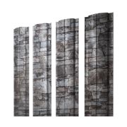 Штакетник Полукруглый Slim 0,45 Print Elite Fine Stone TwinColor