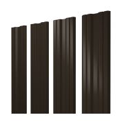 Штакетник Twin 0,5 GreenCoat Pural BT, matt RR 32 темно-коричневый (RAL 8019 серо-коричневый)