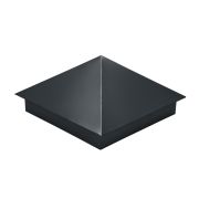Колпак на столб 390х390мм 0,5 Satin с пленкой RAL 7016 антрацитово-серый