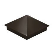 Колпак на столб 390х390мм 0,5 PurLite Matt с пленкой RR 32 темно-коричневый