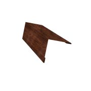 Планка завершающая 50х50 жалюзи Milan 0,45 Print Elite Cherry Wood TwinColor