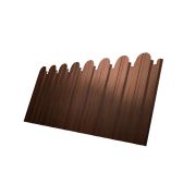 Профнастил С10B фигурный 0,45 Print Elite с пленкой Choco Wood TwinColor