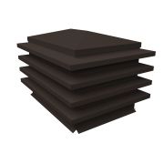Дымник на трубу елка 1055х535мм 0,5 Satin с пленкой RR 32 темно-коричневый