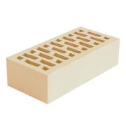 Кирпич облицовочный Новомосковский бежевый 1 гладкий 250х120х65 М150 F75 пустотность 36%