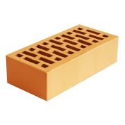 Кирпич облицовочный Новомосковский солома 1 гладкий 250х120х65 М150 F75 пустотность 42%