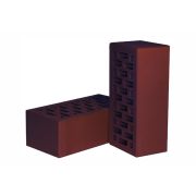 Кирпич облицовочный Новомосковский вишня 1.4 гладкий 250х120х88 М150 F75 пустотность 42%
