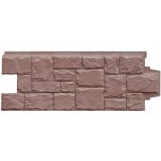 Фасадная панель Grand Line Крупный камень Элит миндаль