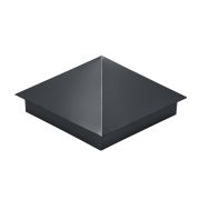Колпак на столб 390х390мм 0,5 PurPro Matt 275 с пленкой RAL 7024 мокрый асфальт