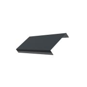 Ламель обратная 125 жалюзи Texas 0,5 Satin с пленкой RAL 7016 антрацитово-серый