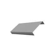 Ламель обратная 125 жалюзи Texas 0,5 Satin с пленкой RAL 9006 бело-алюминиевый