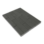 Плитка тротуарная Домино Серый h60 280х120 360х120 480х120 480х160 640х160