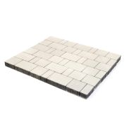 Плитка тротуарная Старый Город Белый h60 80х160 160х160 240х160