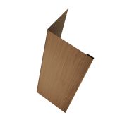 Нащельник (для калиток и ворот) 25х35 жалюзи Milan, Tokyo, Palermo 0,45 Print Elite Honey Wood TwinColor (L1,68)