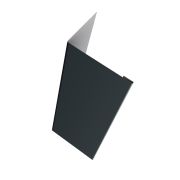 Нащельник (для калиток и ворот) 25х35 жалюзи Milan, Tokyo, Palermo 0,45 Drap RAL 7016 антрацитово-серый (L1,68)