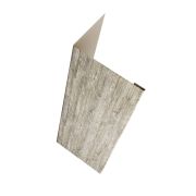 Нащельник (для калиток и ворот) 25х35 жалюзи Milan, Tokyo, Palermo 0,45 Print Elite Nordic Wood TwinColor (L1,68)