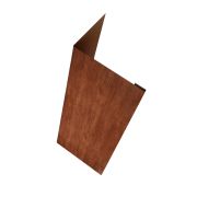 Нащельник (для калиток и ворот) 25х35 жалюзи Milan, Tokyo, Palermo 0,45 Print Elite Rowan TwinColor (L1,68)