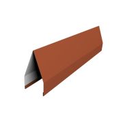 Ламель жалюзи Tokyo 0,5 Satin с пленкой RAL 8004 терракота