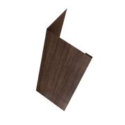 Нащельник (для калиток и ворот) 25х35 жалюзи Milan, Tokyo, Palermo 0,45 Print Elite Antique Wood TwinColor (L1,68)