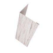 Нащельник (для калиток и ворот) 25х35 жалюзи Milan, Tokyo, Palermo 0,45 Print Elite Snow Wood TwinColor (L1,68)