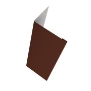 Нащельник (для калиток и ворот) 25х35 жалюзи Milan, Tokyo, Palermo 0,45 Drap RAL 8017 шоколад (L1,68)