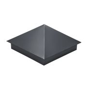 Колпак на столб 390х390мм 0,5 GreenCoat Pural BT, matt с пленкой RR 11 темно-зеленый (6020 хромовая зелень)