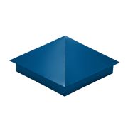 Колпак на столб 390х390мм 0,4 PE с пленкой RAL 5005 сигнальный синий