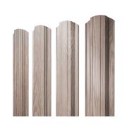 Штакетник Прямоугольный фигурный 0,45 Print Elite White Wood TwinColor