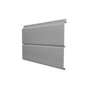 Софит ЭкоБрус с перфорацией 0,345 Grand Line 0,5 Satin с пленкой RAL 9006 бело-алюминиевый