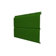 Софит ЭкоБрус с перфорацией 0,345 Grand Line 0,45 PE с пленкой RAL 6002 лиственно-зеленый