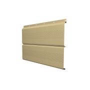 Софит ЭкоБрус с перфорацией 0,345 Grand Line 0,45 PE с пленкой RAL 1014 слоновая кость