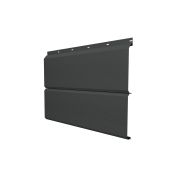 Софит ЭкоБрус с перфорацией 0,345 Grand Line 0,5 Satin с пленкой RAL 7016 антрацитово-серый