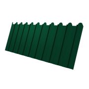 Профнастил С8А фигурный 0,4 PE в пленке RAL 6005 зеленый мох